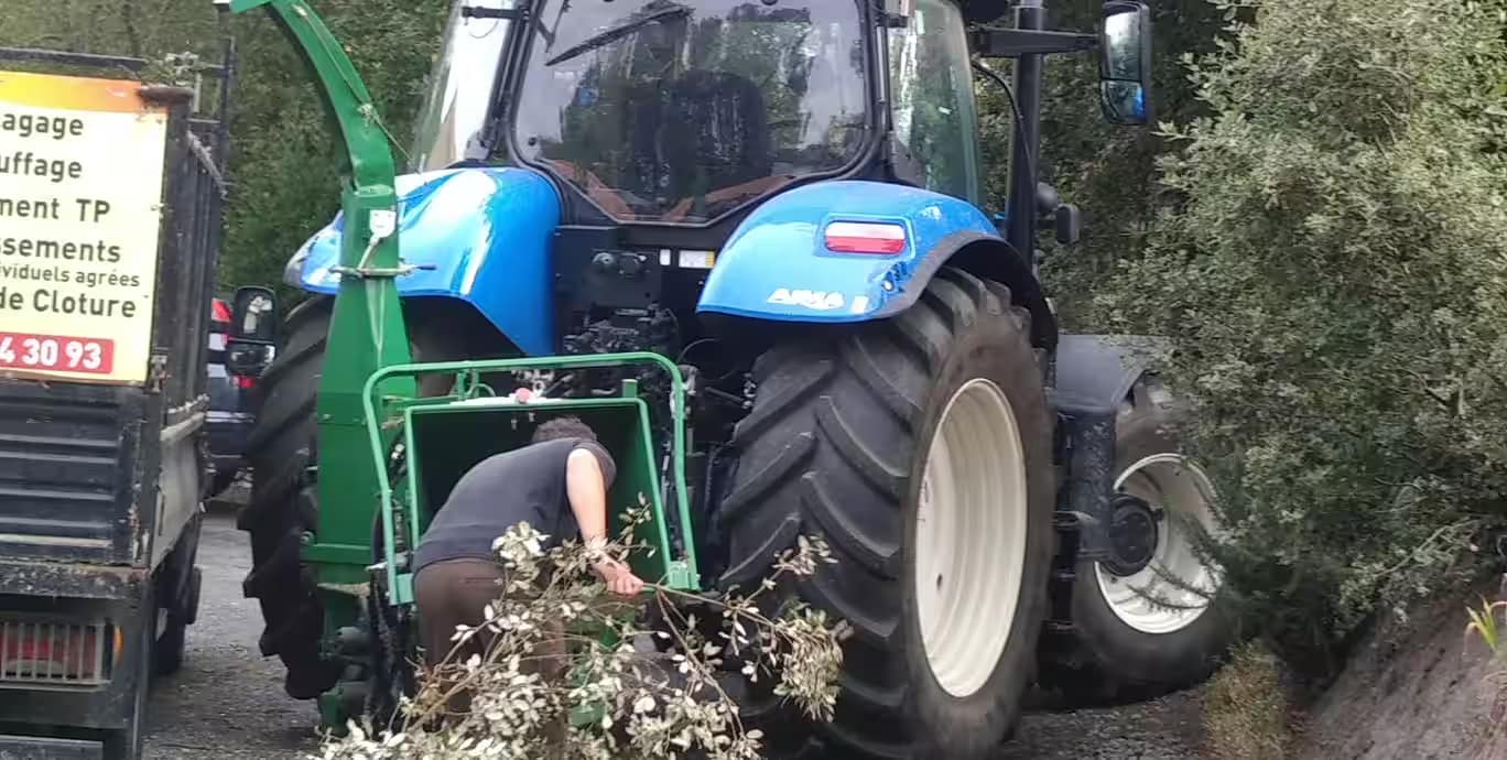 Broyage des déchets verts